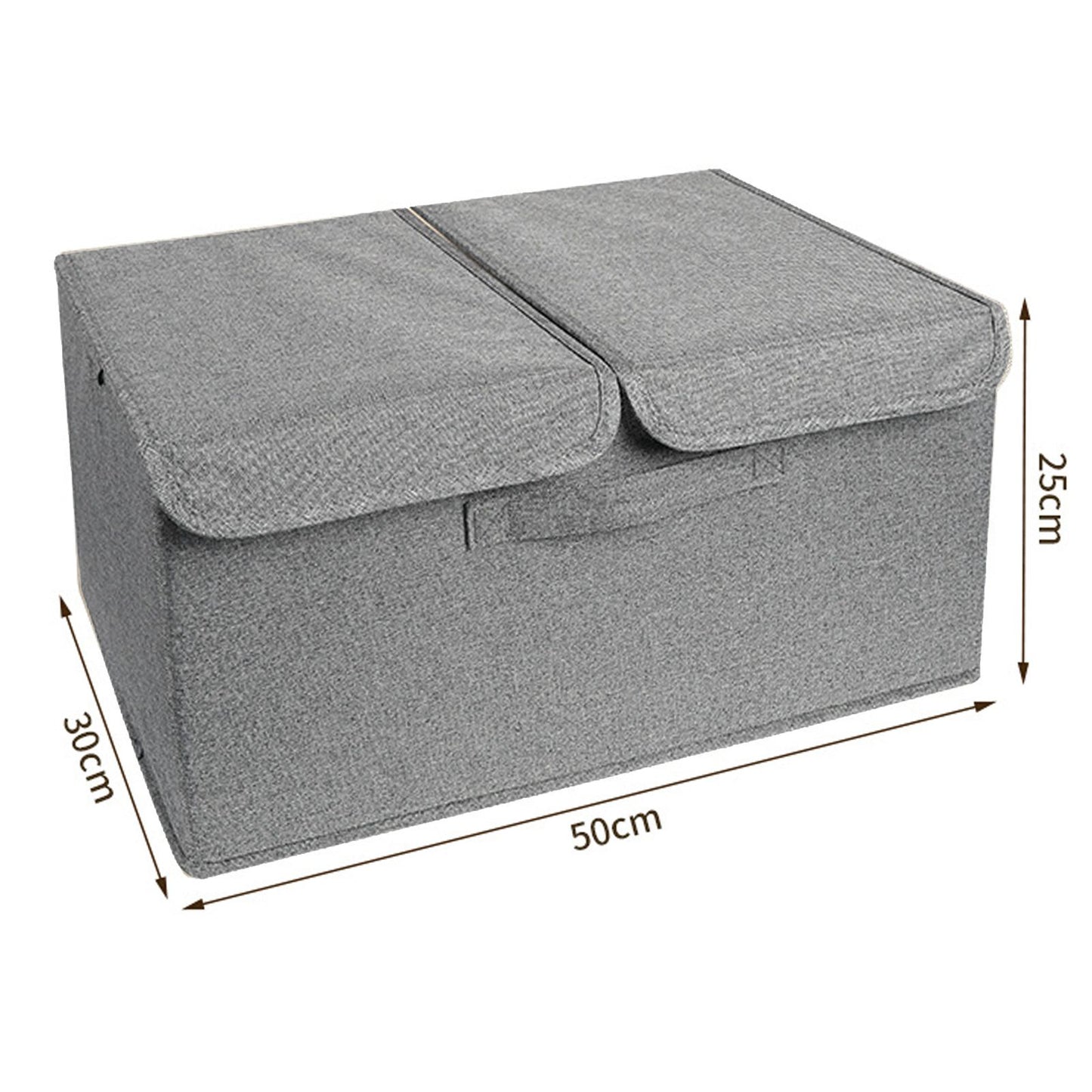 Underwear Socks Storage Organizer with Double Lid Foldable Thick Sock Underwear Storage Case for Socks Bras Ties Towels Dark Gray