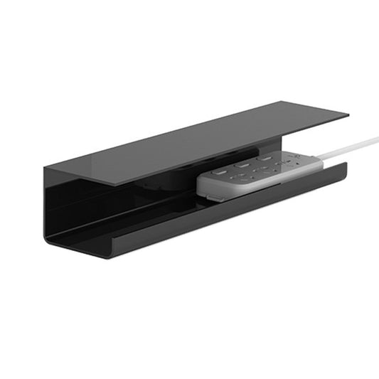 Under Desk Cable Management Tray Reduce Clutter Durability Punch Free Under Desk Power Strip Organizer Black