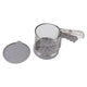 Flour Sifter Sieve PP Transparent Adjustable Fine Mesh One Hand Operation Powder Sifter Sieve for Kitchen Baking Double Layer