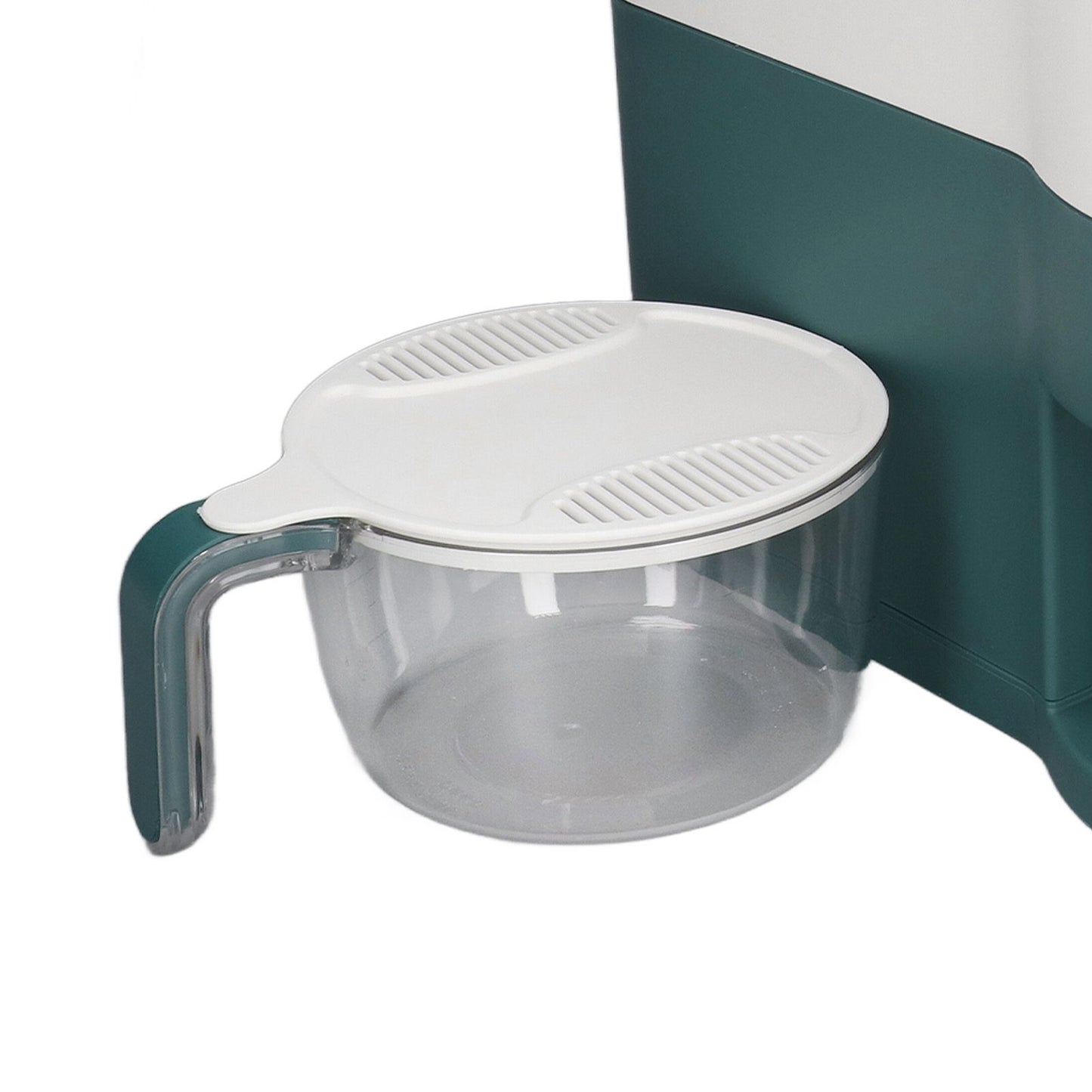 Rice Dispenser Household Food Grade Dry Sealed Grain Cereal Dispenser Bucket for Rice Millet Black Rice Barley Mung Beans Red Beans Large Jewel Green