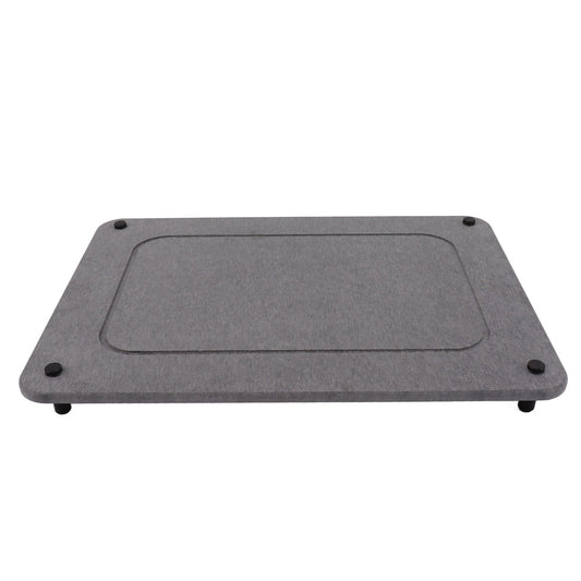 Fast Drying Sink Tray Anti Slip Water Absorption Diatomaceous Earth Sink Caddy Organizer Sponge Holder Stand for Bathroom Kitchen Dining Room Grey