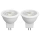 2Pcs MR11 Light Bulb High Brightness 3W 110V Faster Heat Dissipation GU4 Spotlight Bulbs for Landscape Lighting Bedroom Kitchen White Light