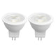 2Pcs MR11 Light Bulb High Brightness 3W 110V Faster Heat Dissipation GU4 Spotlight Bulbs for Landscape Lighting Bedroom Kitchen Warm Light