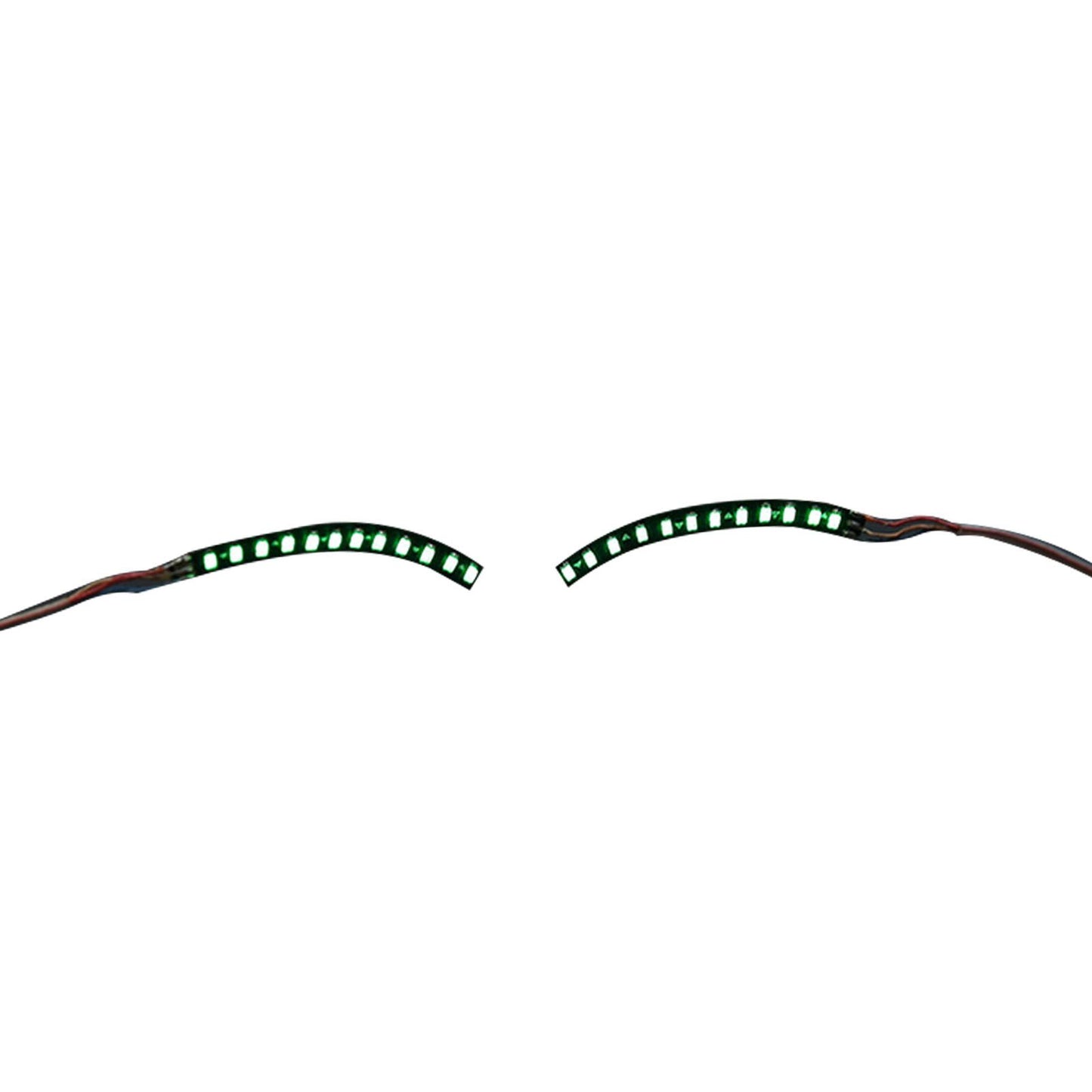 LED False Eyelashes Light Lightweight Stylish Reliable Luminous False Eyelashes Light for Party Bars Nightclubs Halloween Green