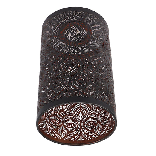 Wrought Iron Lamp Shade Iron Detachable Hollow Carved Modern Lampshade for E27 E26 Lamp Bulbs