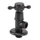 Solid Brass Angle Stop Valve Retro Thickened Cold Hot Triangle Valve Explosion Proof Water Shut Off Valve Black