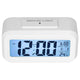 Digital Alarm Clock LED Large Display Electronic Night Light Snooze Function Alarm Clock for Bedroom Home OfficeWhite