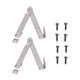 2 Set Folding Support Hinges Lid Lift Up Stay Hinge for Wooden Boxes Cabinet Cupboard Furniture Hardware