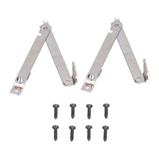 2 Set Folding Support Hinges Lid Lift Up Stay Hinge for Wooden Boxes Cabinet Cupboard Furniture Hardware