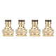 4PCS Faucet Joint 1/2in 3/4in Internal Thread Water Pipe Connector Brass Hose Adapter