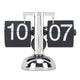 Flip Clock Large Number Battery Powered 304 Stainless Steel Tabletop Retro Flip Clock for Home Office 24 Hours Black Page