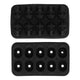 10 Grids Ice Cube Mold Silicone Black Professional Skull Ice Cube Mold for Halloween Home Bar