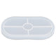DIY Silicone Mold Oval Crystal Epoxy Resin Tea Coaster Mold for Home Kitchen Bakery