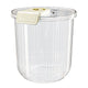 Rice Container Clear Rice Storage Bin Airtight Rice Bucket for Dry Food Grain Flour Soybean Kitchen Pantry Countertop 11kg 27.5x31x20cm / 10.8x12.2x7.9in