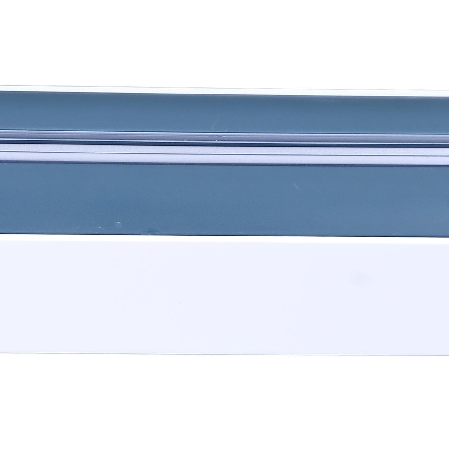 Reusable Cling Film Dispenser Magnetic Refillable Plastic Wrap Dispenser with Cutter Magnetic Stripe White Blue