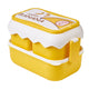 Cute Portable Students Lunch Box Microwaveable Children Cartoon Bento Box Independent Compartment Lunch Container Yellow