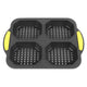 4 Grid Silicone Loaf Pan Baking Pan for Baking French Baguettes Hot Dog Buns Bread Mold Nonstick Dishwasher Safe Heat Resistant