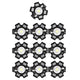10PCS 1W LED Chip Highlight DIY Light Beads with Aluminum Base 6500k 90lm 20mm White Light