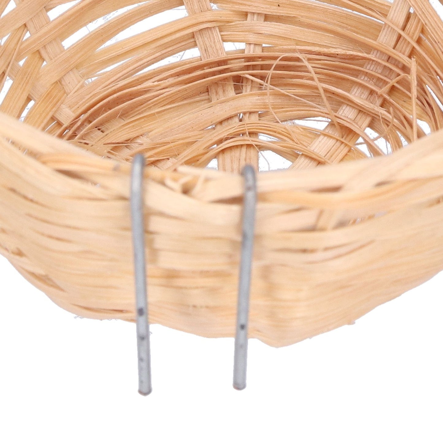 4pcs Bamboo Bird Nest Handmade Weaving Breeding Resting Bird House with Hook for Parrots Canary