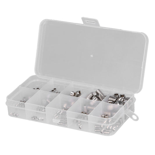 220 Pcs Grub Screw Stainless Steel M3 to M8 Inner Hex Concave End Tight Joint Tool for Precise Instrument220PCS