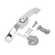 Knob Latch Lock with Handle RV Cruise Ship Wall Cabinet Lock Zinc Alloy Button Handle Lock