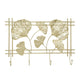 Wall Coat Rack Gingko Leef Design Premium Metal Sturdy Durable Elegant Style Fashionable Wall Mounted Coat Rack