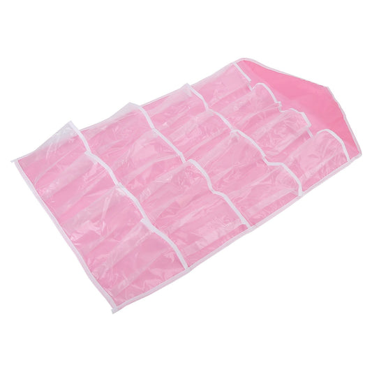 Wall Closet Hanging Organizers Over The Door Storage Bag Polyester Hanging Shelves Pocket for Bedroom Living RoomPink