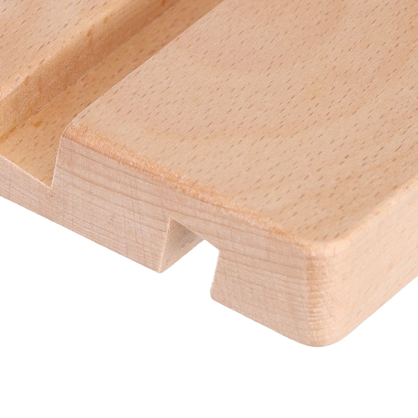 Phone Stand Wooden Compact Durable Universal Simple Stylish Modern Phone Holder for Home OfficeSquare Double Slot
