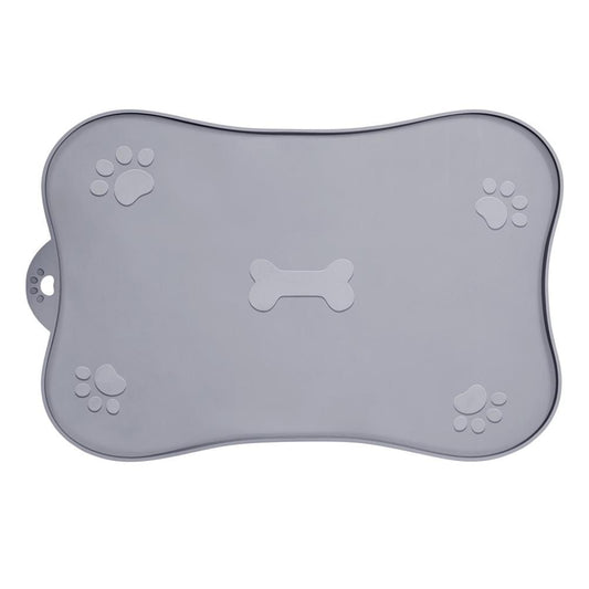 Pet Placemat for Dog and Cat Waterproof Silicone Pet Feeding Pad Non Slip Rollable Mat for Prevent Food and Water Overflow