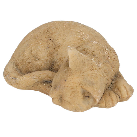 Pet Memorial Tombstone Weatherproof Resin Pet Memorial Garden Stone for Garden Outdoor YardOrnament Cat B Sand Color