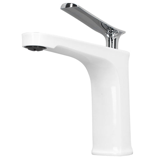G1/2 Single Handle Basin Mixer Tap with Metal Handle Durable Solid Brass Bathroom Faucet