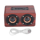 Speaker Portable Red Dual Speakers Voice Call Usb Charging Wooden Speaker Subwoofer