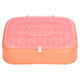 24 Eggs Containers ABS Egg Tray Storage Box Refrigerator Organizer Bins with Breathable VentsOrange