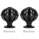 2Set Cabinet Knob Birdcage Hollow Closet Drawer Knob Zinc Alloy Wardrobe Knob for Home Decoration366 Birdcage Black
