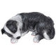 Dog Ornament Textured Exquisite Vivid Real Cute Dog Statue for Garden Lawn Desk Decoration