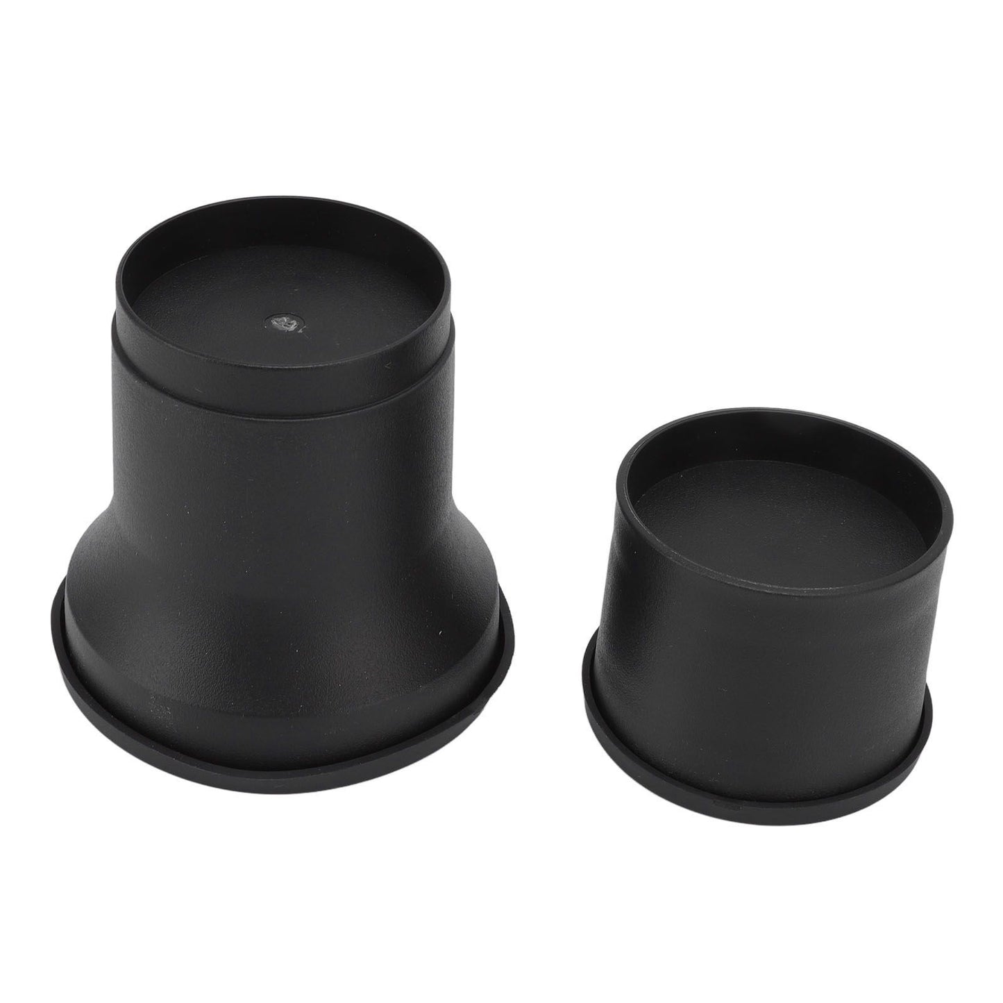 4pcs Round Furniture Lifters with Rubber Non Slip Pads Plastic Bed and Furniture Raisers Set