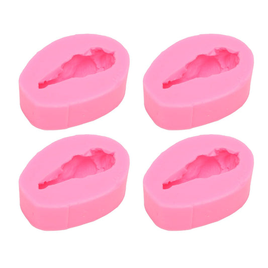 4 Pcs Silicone Mold Drumstick Shape Fondant Silicone Mold Chocolate Cake Decorating Mold DIY Pastry Baking Mold