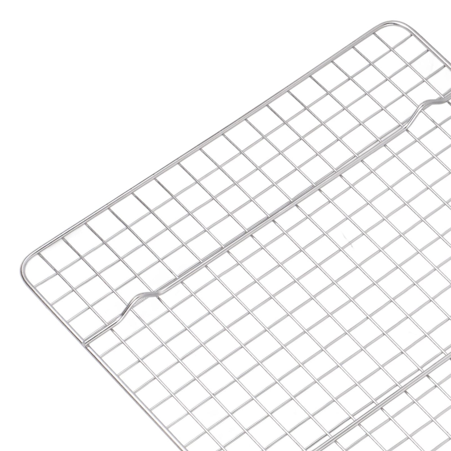 Checkered Cooling Rack 304 Stainless Steel Grid Deformation Resistance Baking Wire Rack for Home Bakery Bread Cake Cooky
