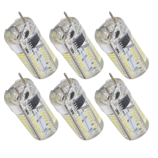 6Pcs G8 Small Bulbs 5W Small Bulb Light Source 80LED for CeilingLamp Wall Lamp Table Lamp 110VWarm Light