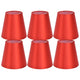 6PCS E14 Lamp Shade Fabric Lampshade Table Lamp Ceiling Lamp Shade for Bedroom Living RoomBright Red PX150