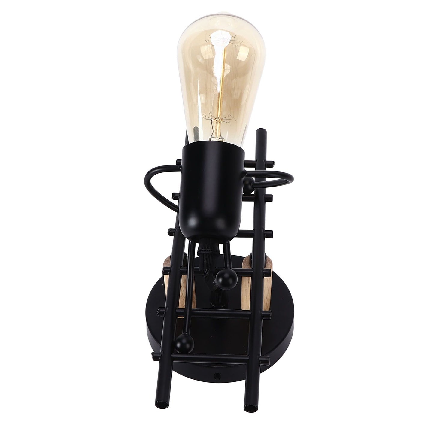 Wall Lamp Unique Design Exquisite Cute Beautiful Wall Decoration Light for Restaurants Bedrooms Cafes HotelsBlack