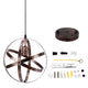 Ball Earth Chandelier Retro American Industry Warm Romantic Stable Firm Wall Lamp for Coffee Shop Store