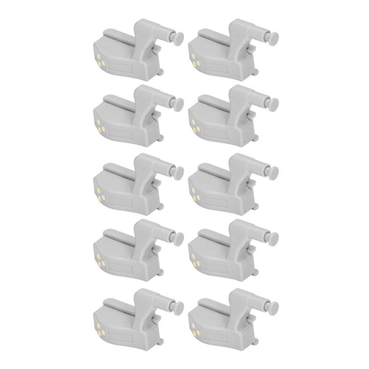 10pcs LED Cabinet Inner Hinge Sensor Light Bedroom Closet Wardrobe Cupboard Night Light