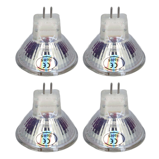 4Pcs MR11 LED Bulb 5W 500lm Bulb Replacement with 15 Beads Double Pin Base for Spotlight Landscape LampCold White