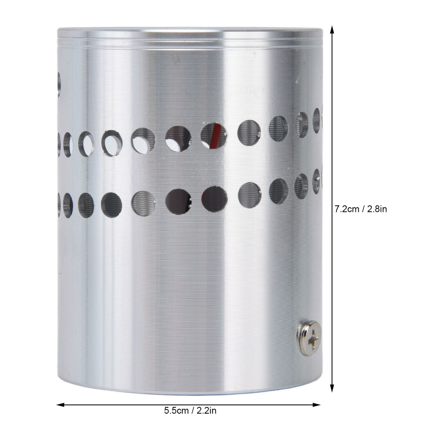 LED Aluminum Spiral Hole Wall Light Corrosion Resistance 3W Dimmable Spiral Lamp for Porch Living RoomYellow