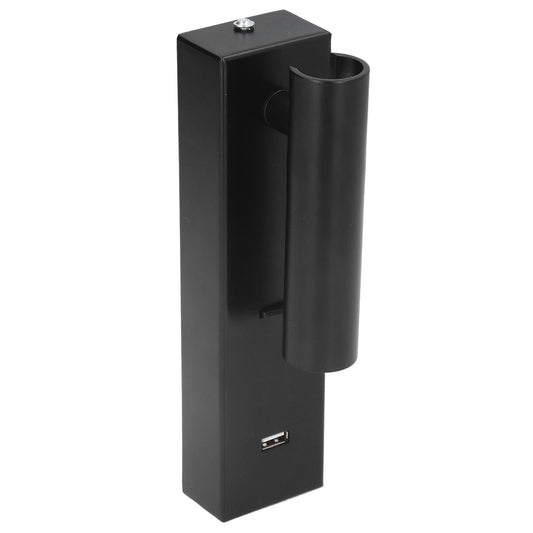 Wall Mounted Reading Light Minimalist Fashion LED Wall Lamp with Switch USB Port for Indoor Bedroom 100‑240V