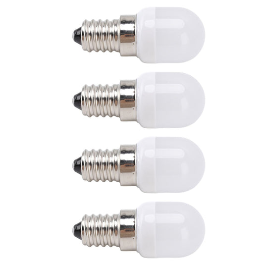 10Pcs E14 Light Bulb Stainless Steel 1.5W 220V LED Bulb for Chandelier Ceiling Cabinet Wall Table Lamps Warm White Light