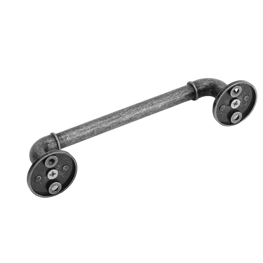 Gate Pull Handle Zinc Alloy Retro Round Base Furniture Hardware for Door Drawer Cabinet Wardrobe Closet Retro Silver