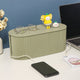 Cable Organizer Box Large Capacity Durable ABS Detachable Cover Insulated Cord Management Box for PC TV Appliances Greyish Green Large Size