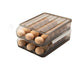 Refrigerator Preservation Storage Box Rolling Multilayer Transparent Egg Storage Box for Kitchen Two Layers